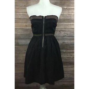 Free People Black Crinkle Convertible Dress